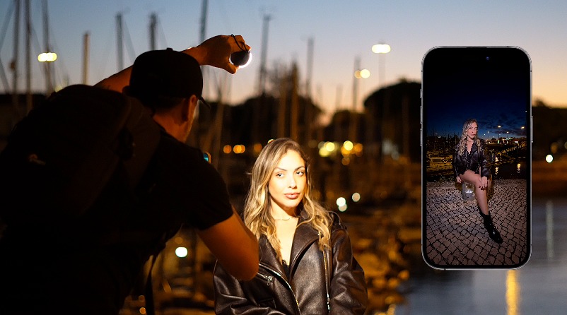 Flash/LED portátil — equipamento recomendado para fotografia com smartphone